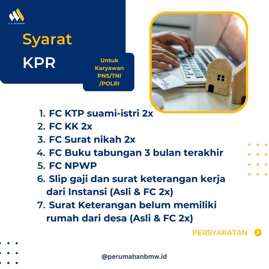 Persyaratan Pembelian KPR