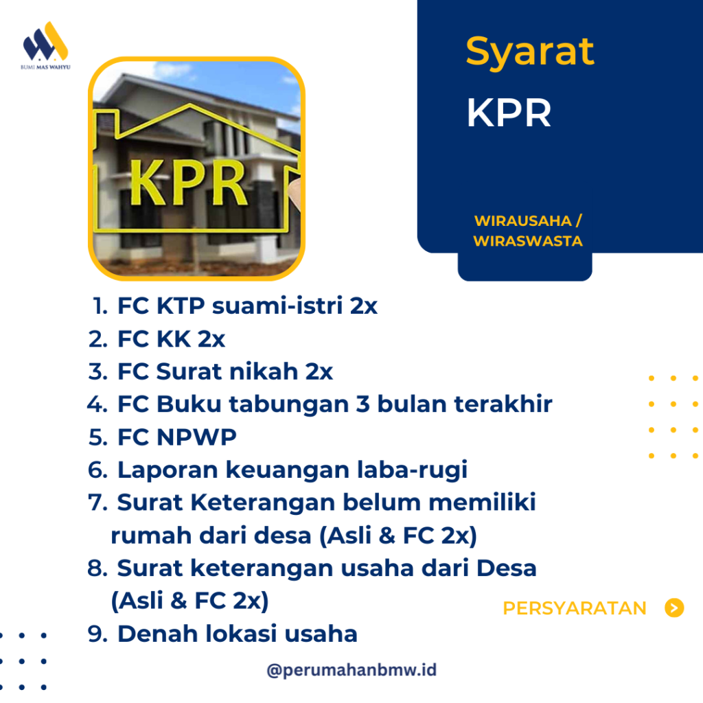 Persyaratan Pembelian KPR