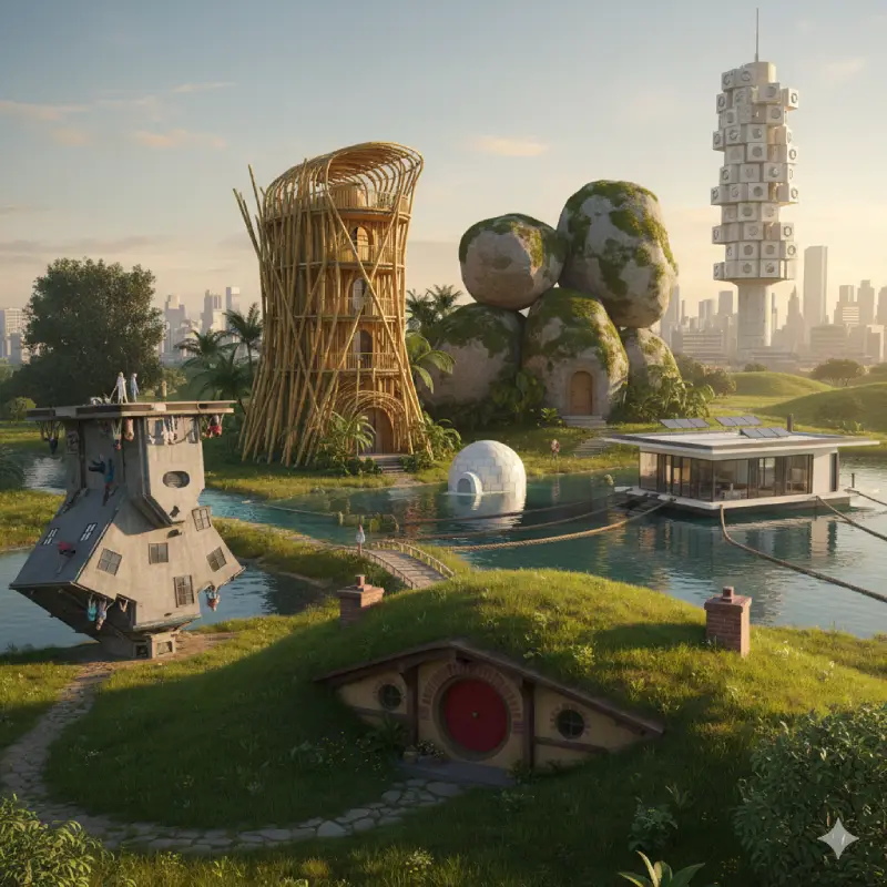 7 bentuk rumah paling aneh di dunia