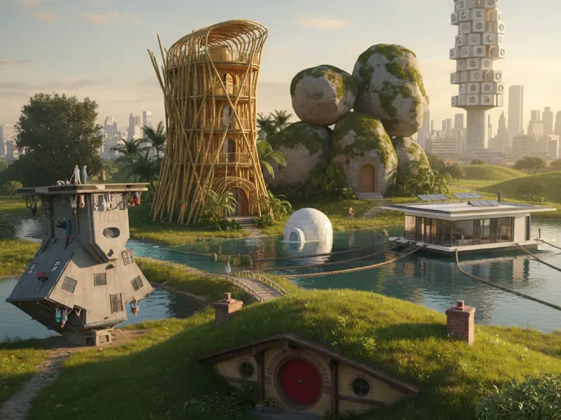 Menjelajahi 7 Bentuk Rumah Paling Aneh di Dunia Nakagin Capsule Tower Efisiensi Ruang di Jantung Tokyo