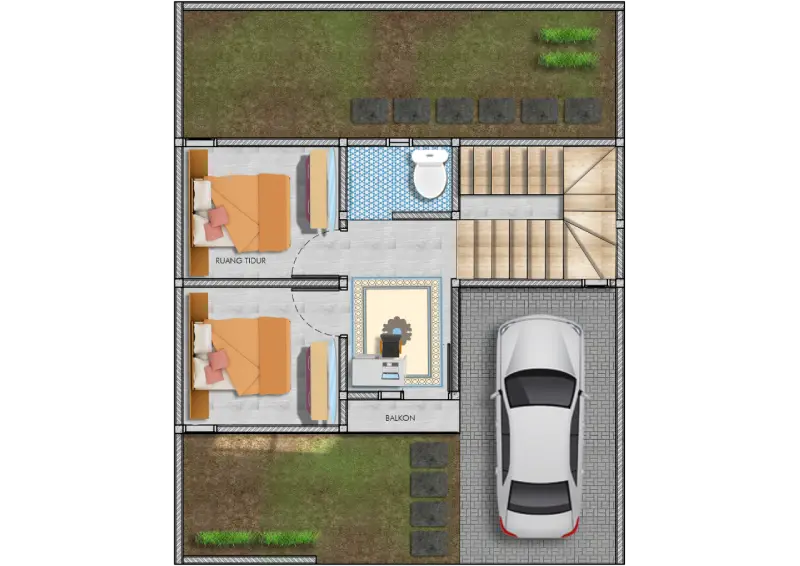 denah permata asri 2 komersil lt 2 3