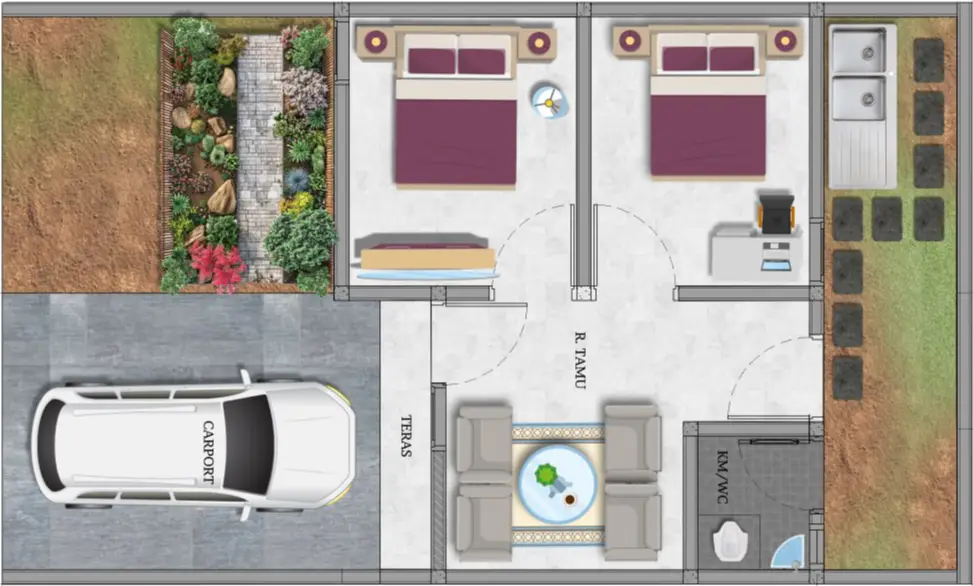 denah permata asri2 subsidi 1