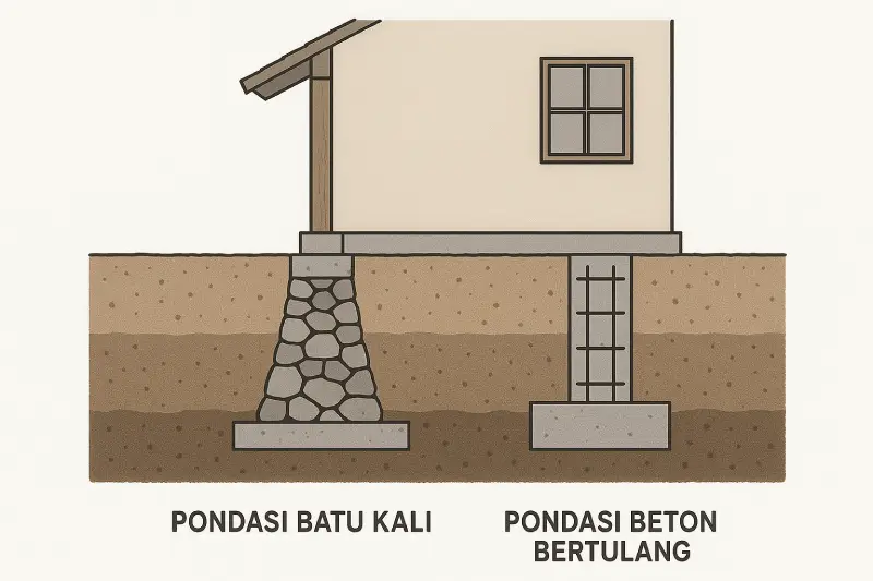 Cara Menilai Kualitas Pondasi Rumah Sebelum Akad: 7 Parameter Teknis yang Perlu Dipahami jenis pondasi rumah sebelum akad