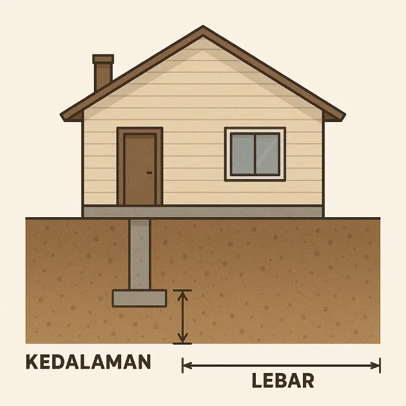 Cara Menilai Kualitas Pondasi Rumah Sebelum Akad: 7 Parameter Teknis yang Perlu Dipahami kedalaman dan lebar pondasi rumah sebelum akad