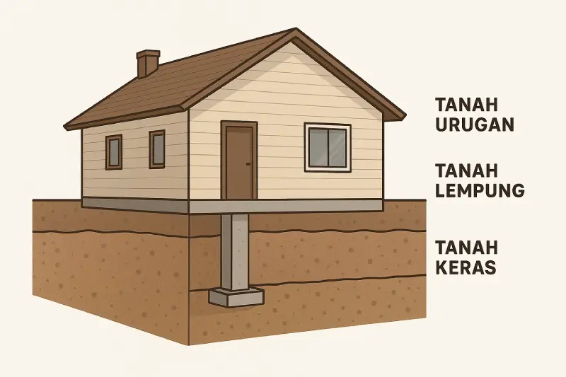 Cara Menilai Kualitas Pondasi Rumah Sebelum Akad: 7 Parameter Teknis yang Perlu Dipahami kesesuaian pondasi rumah dengan kondisi tanah sebelum akad
