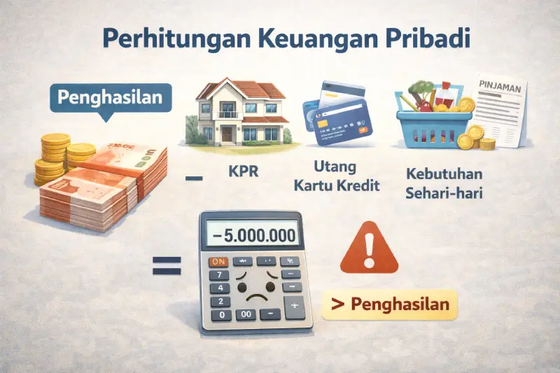penyebab KPR ditolak bank dari sisi keuangan