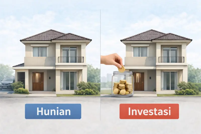 perbandingan rumah untuk ditinggali atau investasi