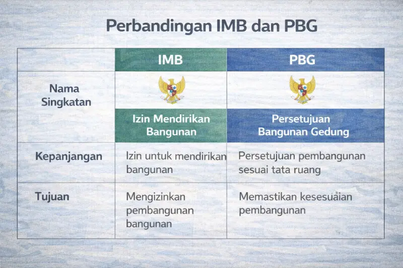 perbedaan PBG dan IMB