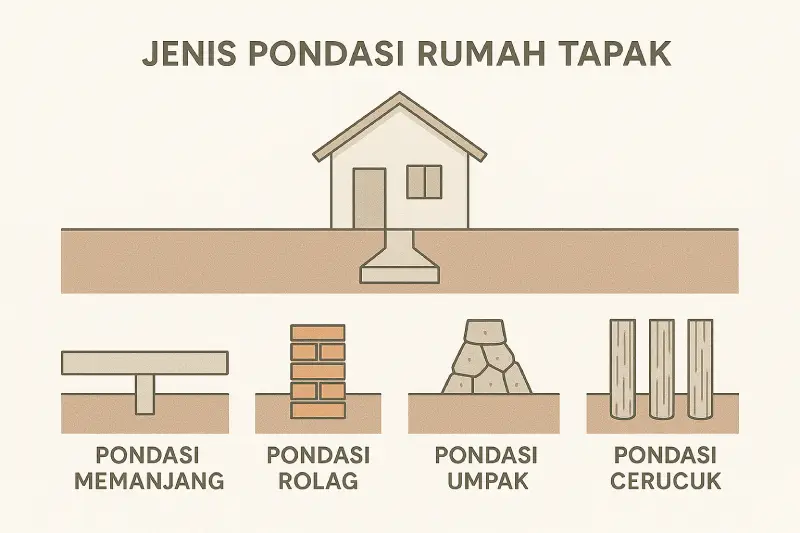perbedaan spesifikasi teknis rumah subsidi dan rumah non subsidi pada pondasi