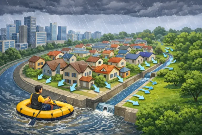 penanggulangan banjir permukiman akibat tata ruang