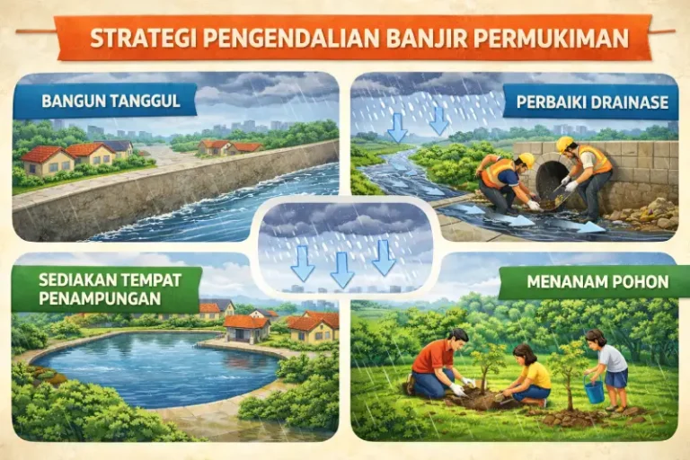 penanggulangan banjir permukiman berbasis strategi