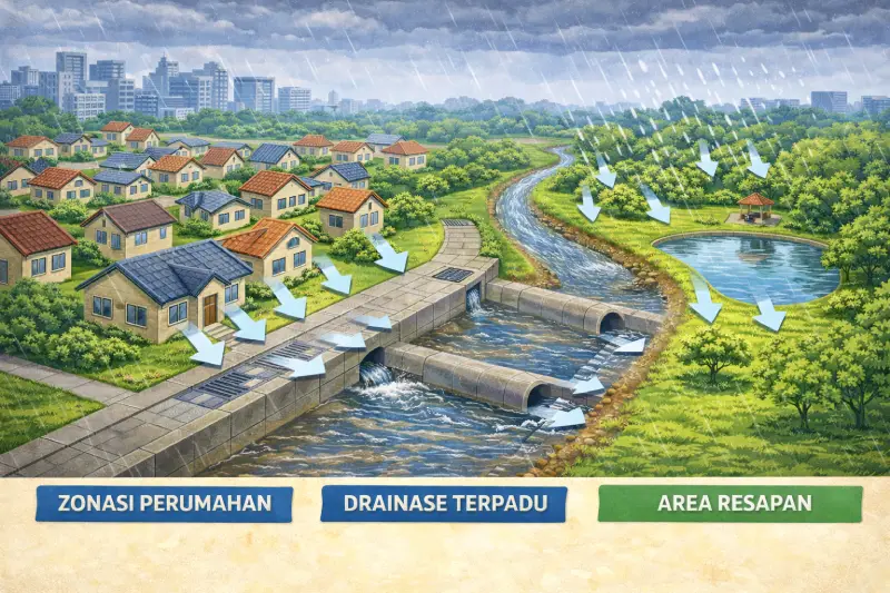 strategi penanggulangan banjir permukiman
