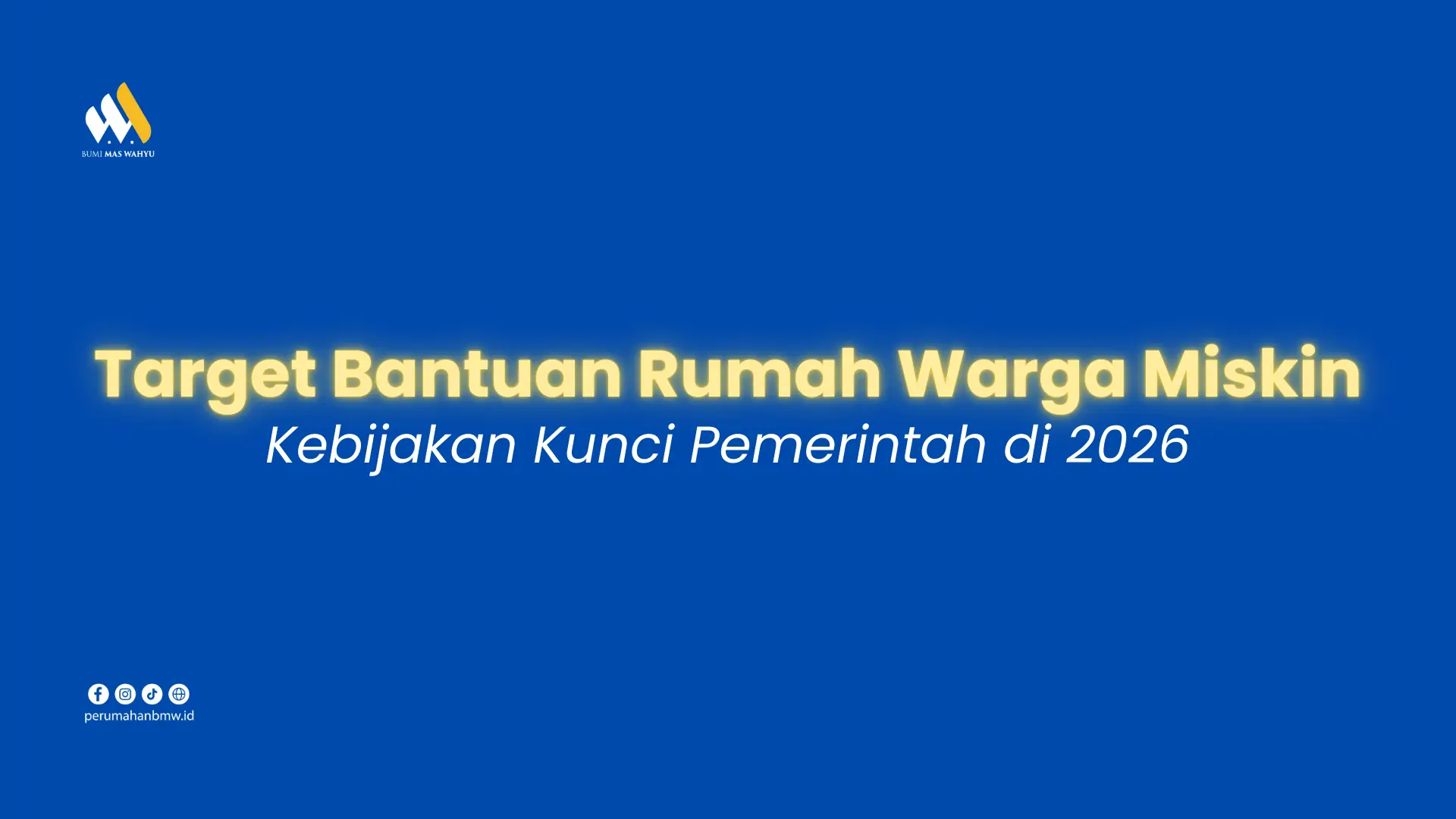 target bantuan rumah warga miskin