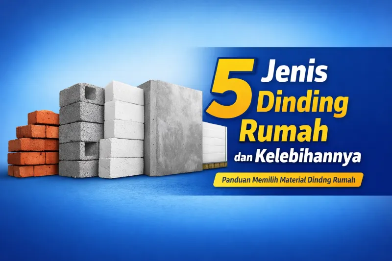 jenis dinding rumah bata merah batako hebel beton dan panel